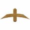 Ekena Millwork Bellingham Rough Sawn Timber Gable Bracket, Western Red Cedar, 36"W x 13"H x 4"D x 4"F, 9/12 Pitch GBW036X13X0404BEL00RWR - alternate 1